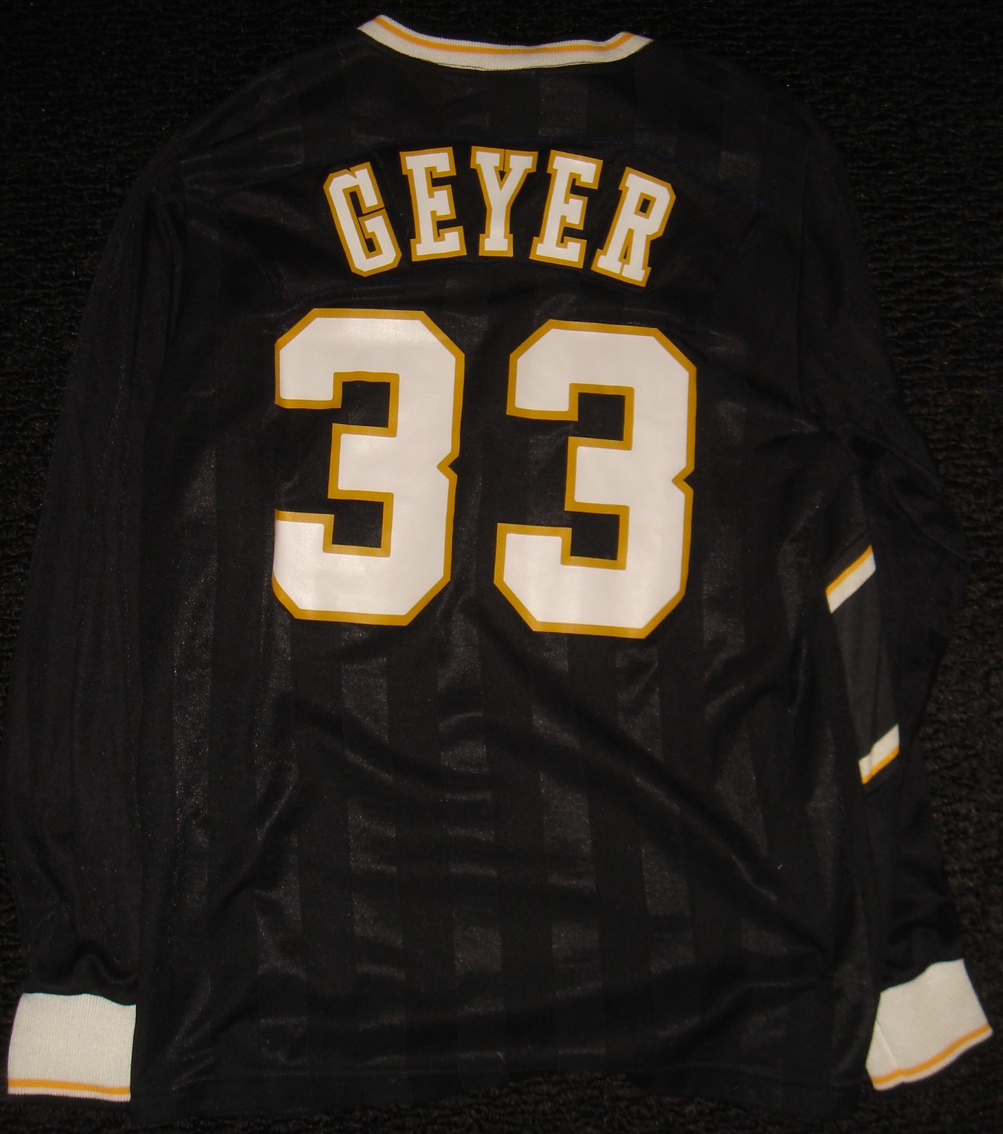  - Sting 84-85 Home Jersey Eric Geyer  Back